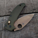 AWT Spyderco Manix 2 Scales – Agent Series – Linerless – Black Screws - OD Green Anodized
