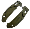 AWT Spyderco Manix 2 Scales – Agent Series – Linerless – Black Screws - OD Green Anodized