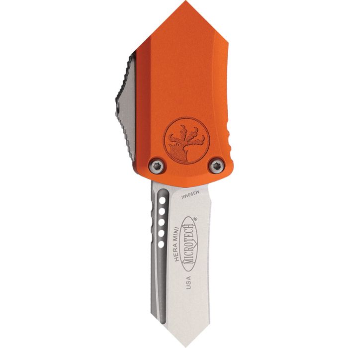 Microtech Hera II Mini Recurve Orange Stonewash STD 1705M-10 OR