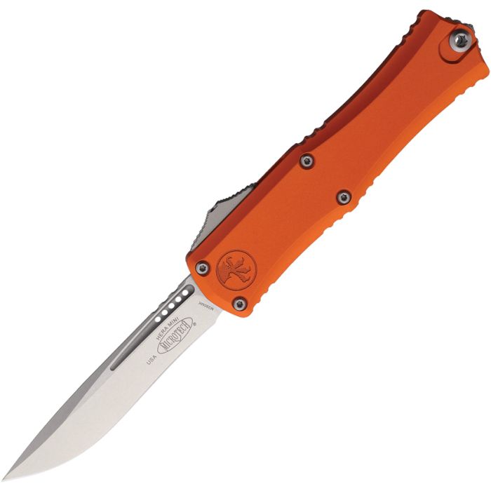 Microtech Hera II Mini Recurve Orange Stonewash STD 1705M-10 OR