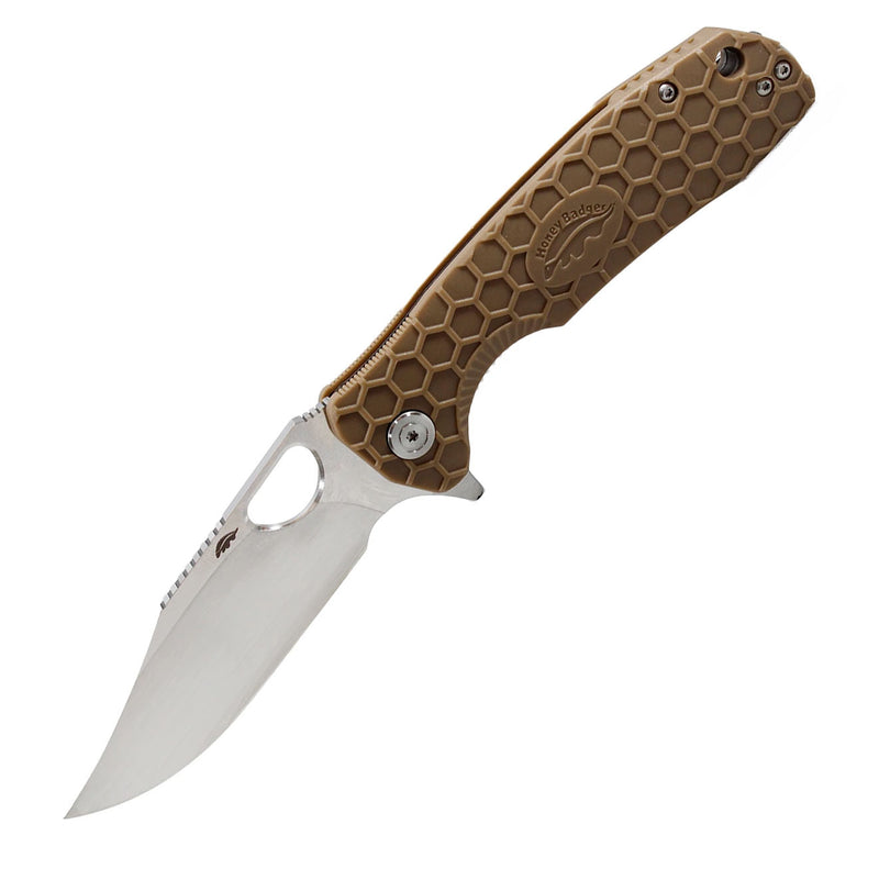 Honey Badger Clip Point Large Tan 4064