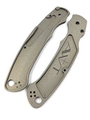 AWT Spyderco Military 2 Scales – Aggressive Agent Series - Clip Side Liner Delete - Sniper Grey Anodized