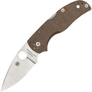 Spyderco Native 5 Brown Canvas Micarta Cruwear C41MPCW5