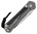 Chris Reeve Large Sebenza 31 Black Micarta Insingo Magnagut Glass Blasted L31-1224