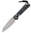 Chris Reeve Large Sebenza 31 Black Micarta Insingo Magnagut Glass Blasted L31-1224