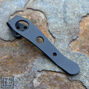 Lynch NW Ti Deep Carry Clip Spyderco Smock Black Cerakote