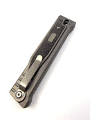 Reate OG Exo Ti Black Micarta Elmax Drop Point Gravity Knife