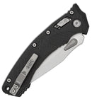 Microtech Amphibian RAM-LOK S/E Fluted Black G10 Stonewash Std 137RL-10FLGTBK