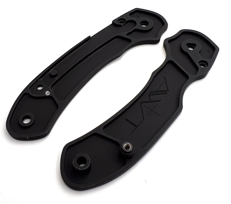 AWT Spyderco Para 3 Lightweight (LW) Scales – Aggressive Agent Series – Linerless – Armor Black Cerakote