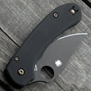 AWT Spyderco Para 3 Lightweight (LW) Scales – Aggressive Agent Series – Linerless – Armor Black Cerakote