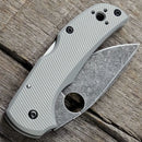 AWT Spyderco Native 5LW Scales - Aggressive Agent Series - Linerless - Anodized - Sniper Grey