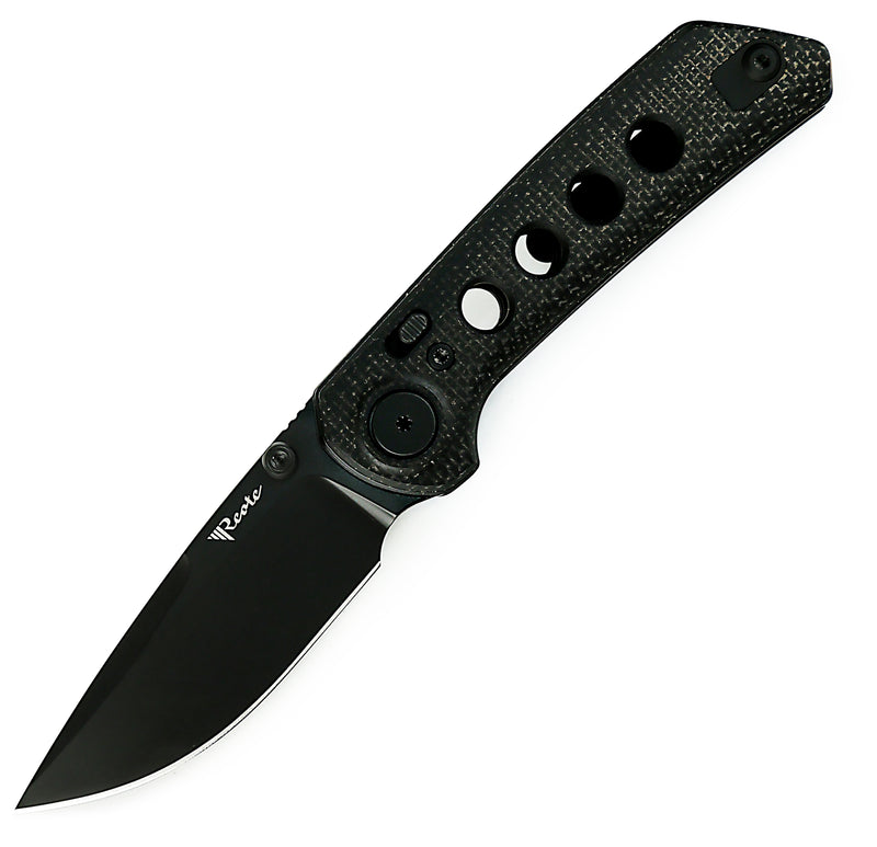 Reate PL-XT Pivot Lock Black Micarta Black G10 Black PVD