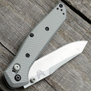 AWT Benchmade Osborne 940 Scales – Archon Milling - Sniper Grey Anodized