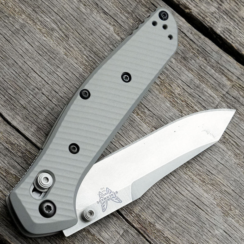 AWT Benchmade Osborne 940 Scales – Archon Milling - Sniper Grey Anodized