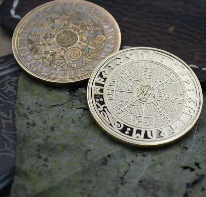 Carpe Diem EDC Viking Travel Coin Brass COIN-ANS-BRASS