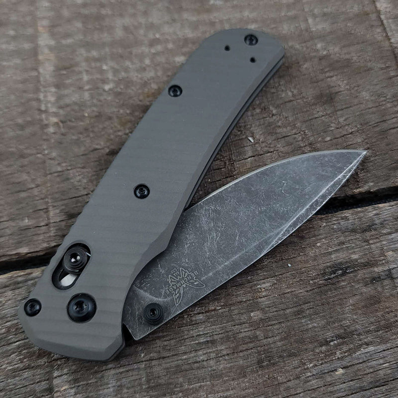 AWT Benchmade Bugout Scales - Legacy Series - Sniper Grey Anodized
