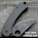 AWT Spyderco Para 3 SKINNY Scales – Agent Series – Clip Side Liner Delete – Anodized Cast Iron