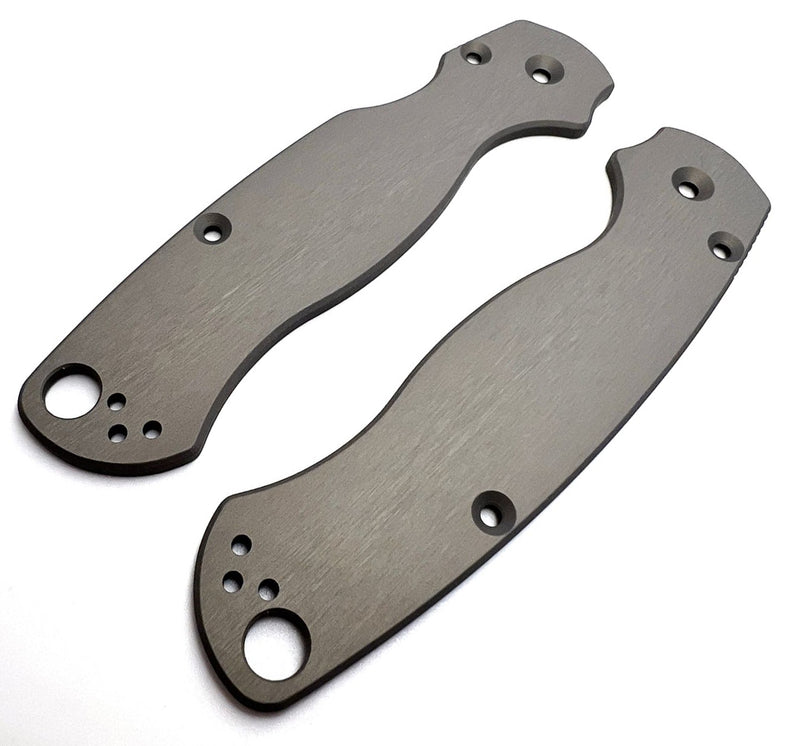 AWT Spyderco Para Military 2 Scales - Legacy Series - Sniper Grey Anodized