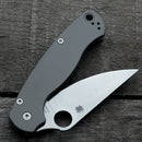 AWT Spyderco Para Military 2 Scales - Legacy Series - Sniper Grey Anodized