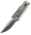 Reate EXO Mini Green Micarta Stonewash Drop Point - Gravity Knife