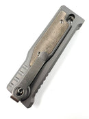 Reate EXO Mini Green Micarta Stonewash Drop Point - Gravity Knife