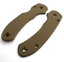 AWT Spyderco Para 3 Lightweight (LW) Scales – Aggressive Agent Series – Linerless – Magpul FDE Cerakote