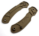 AWT Spyderco Para 3 Lightweight (LW) Scales – Aggressive Agent Series – Linerless – Magpul FDE Cerakote