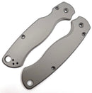 AWT Spyderco Para Military 2 Scales – Agent Series – Clip Side Liner Delete – Sniper Grey Anodized