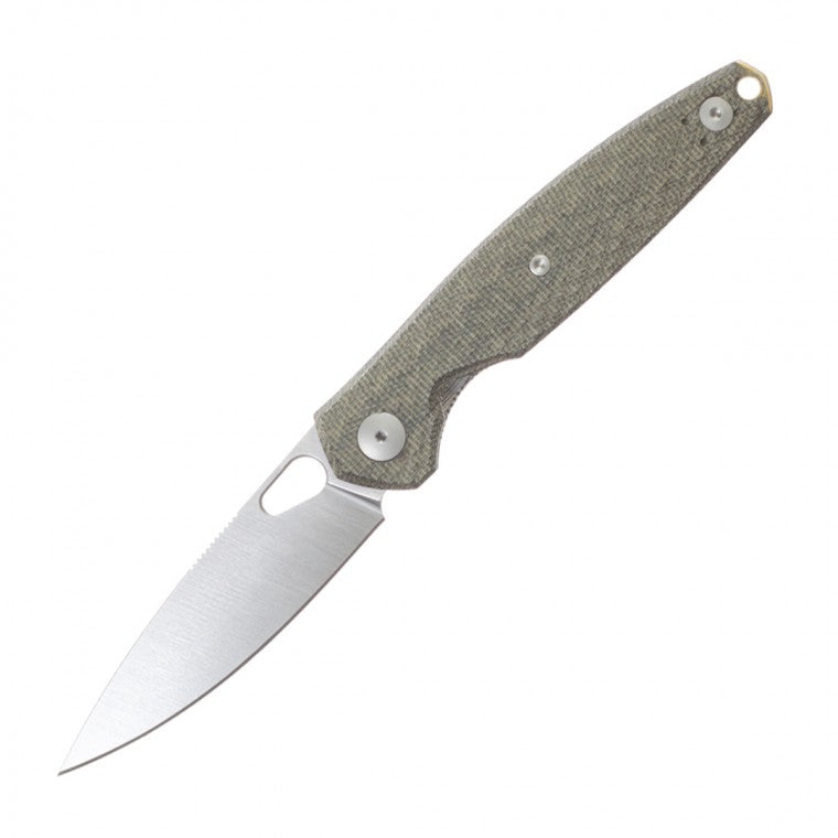 GiantMouse Reo Green Canvas Micarta