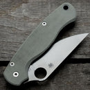 AWT Spyderco Para Military 2 Scales – Micarta Linen OD Green