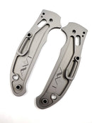 AWT Spyderco Manix 2 Lightweight (LW) Scales – Aggressive Agent Series – Linerless – Sniper Grey Anodized