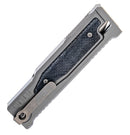 Reate Exo-M Black Micarta Satin Finish Double Edge Elmax