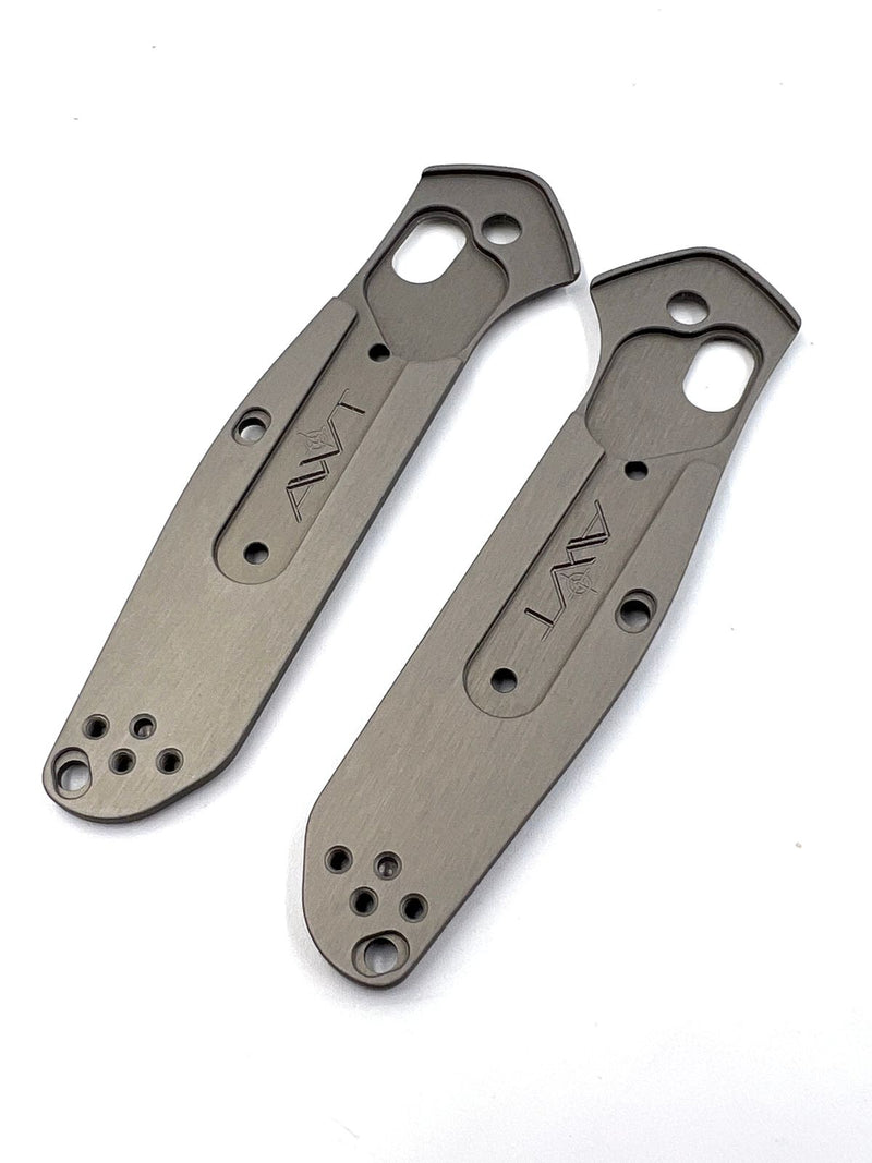 AWT Benchmade Mini Osborne 945 Scales – Archon Milling - Sniper Grey Anodized