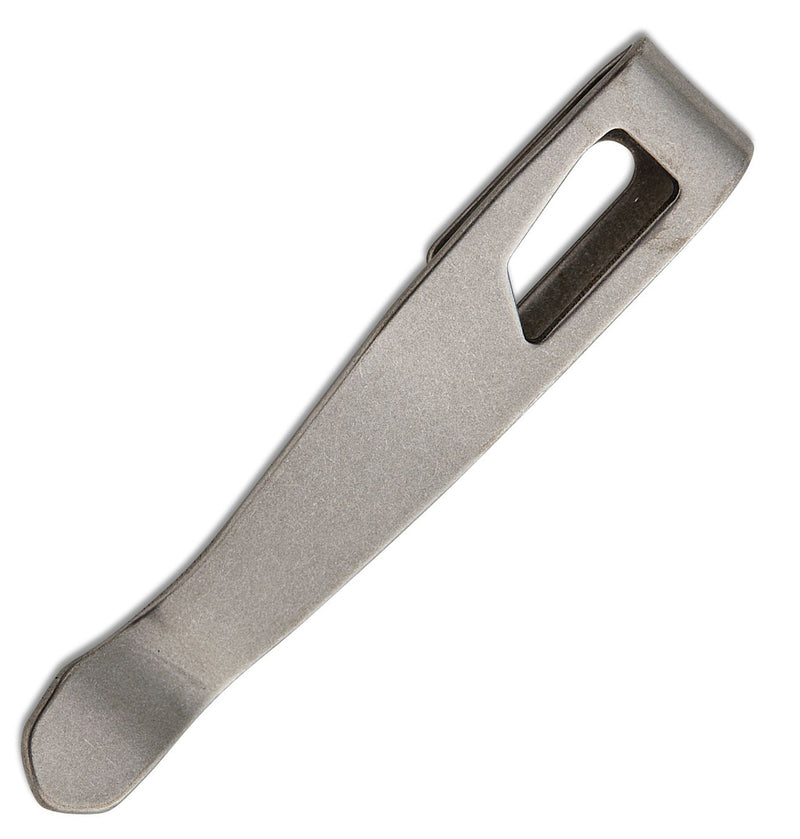 Lynch NW Deep Carry Titanium Clip Microtech MSI Stonewash