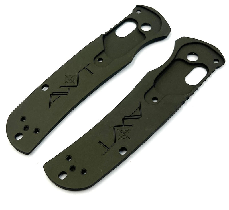 AWT Benchmade Mini Bugout Scales - Archon Series - Contoured - OD Green Anodized