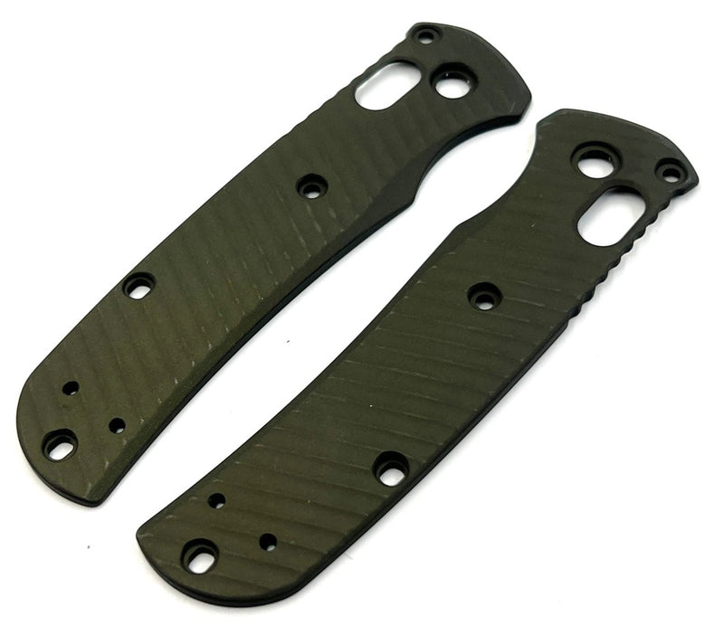 AWT Benchmade Mini Bugout Scales - Archon Series - Contoured - OD Green Anodized