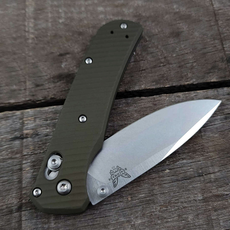 AWT Benchmade Mini Bugout Scales - Archon Series - Contoured - OD Green Anodized