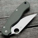 AWT Spyderco Para Military 2 CruCarta Scales - Agent Series - OD Green Anodized
