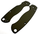 AWT Spyderco Para Military 2 CruCarta Scales - Agent Series - OD Green Anodized