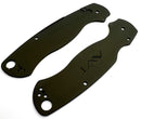 AWT Spyderco Para Military 2 CruCarta Scales - Agent Series - OD Green Anodized