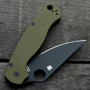 AWT Spyderco Para Military 2 Scales - Legacy Series - OD Green Anodized