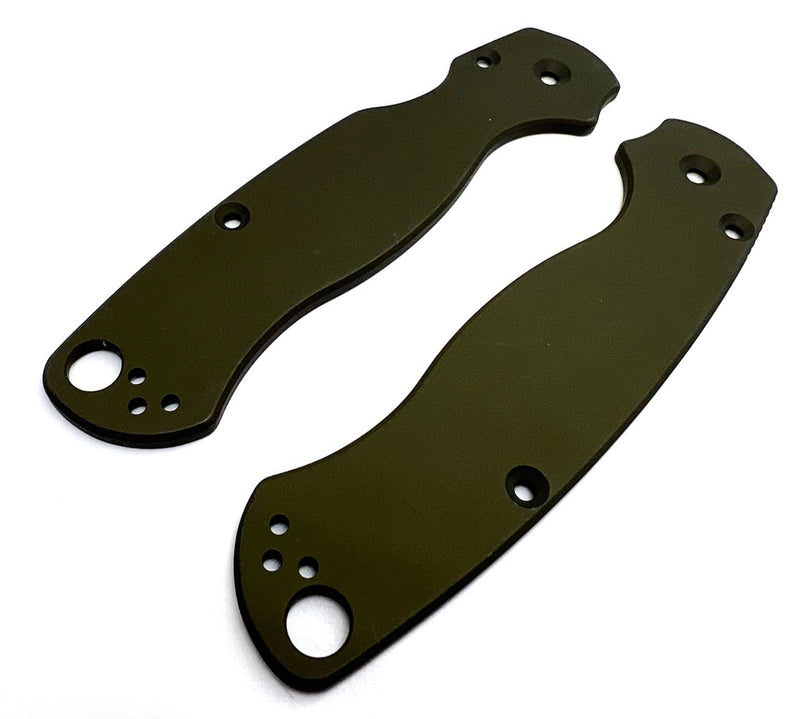AWT Spyderco Para Military 2 Scales - Legacy Series - OD Green Anodized