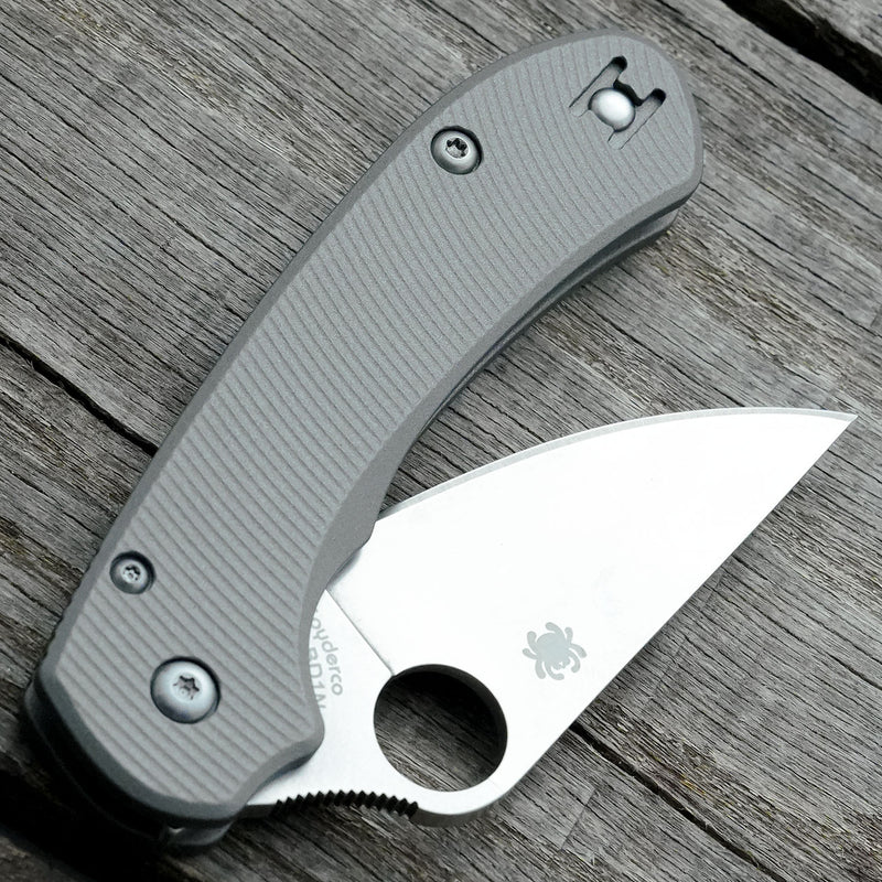 AWT Spyderco Para 3 Lightweight (LW) Scales – Aggressive Agent Series – Linerless – Gun Metal Grey Cerakote