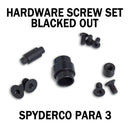 AWT Black Stainless Replacement Hardware Screw Kit for Spyderco Para 3