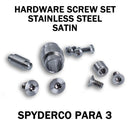 AWT Satin Stainless Replacement Hardware Screw Kit for Spyderco Para 3