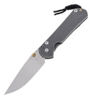 Chris Reeve Large Sebenza Glass Blasted Magnacut Double Gold Lug L31-1644-003