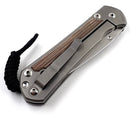 Chris Reeve Large Sebenza 31 Natural Canvas Micarta Glass Blasted Magnacut L31-1660