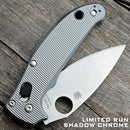 AWT Spyderco Manix 2 Lightweight (LW) Scales – Aggressive Agent Series – Linerless – Shadow Chrome Anodized