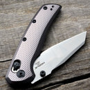 AWT Limited Hogue Deka Scales - Checker Milling - Shadow Chrome Anodized