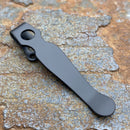 Lynch NW Spyderco Shaman / Bodacious TI Deep carry Clip - Black Cerakote
